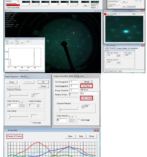 Screenshot example of LIM12 Software | © Scienta Omicron 