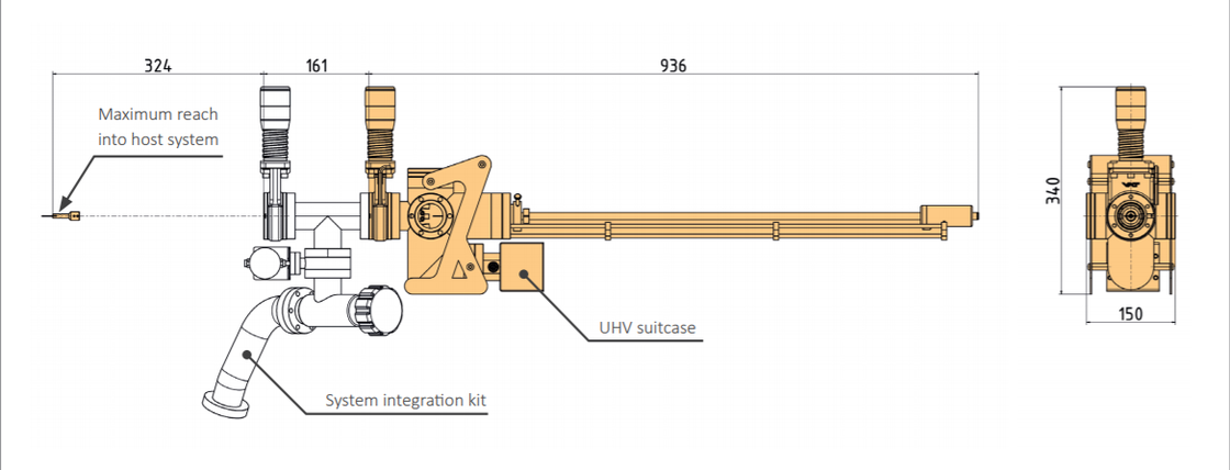 UHV Suitcase Technical Drawing | © Scienta Omicron 