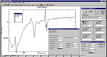 High sensitivity Auger Upgrade Software Screenshot  | © Scienta Omicron 